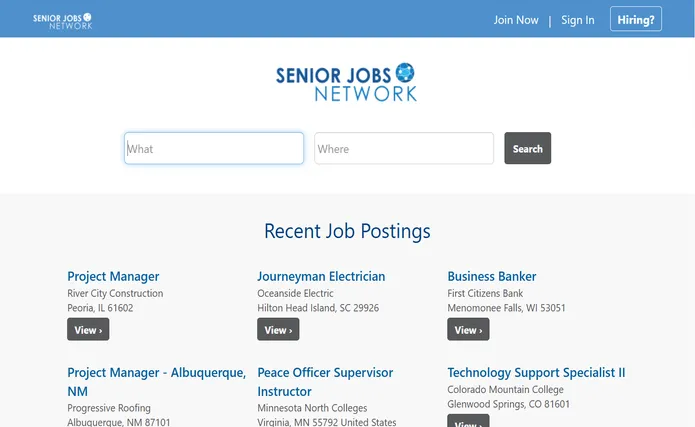 Older person working