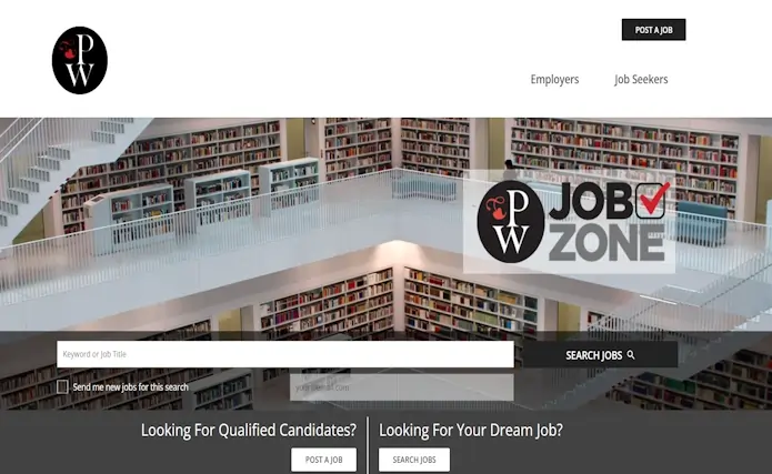 A person reviews job