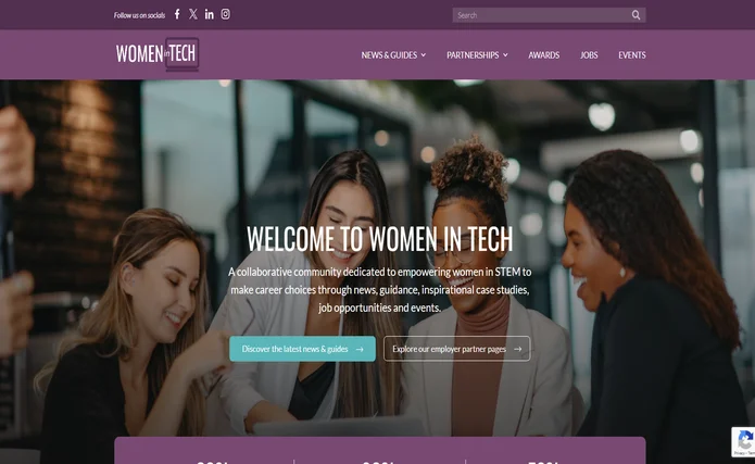 Woman in tech smiles